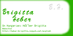 brigitta heber business card